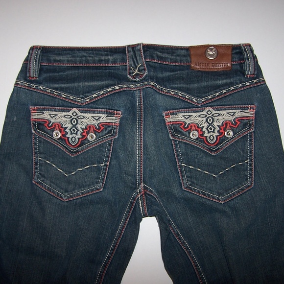 Antik Denim Stretch Distressed Jeans Size 28 - Picture 5 of 5